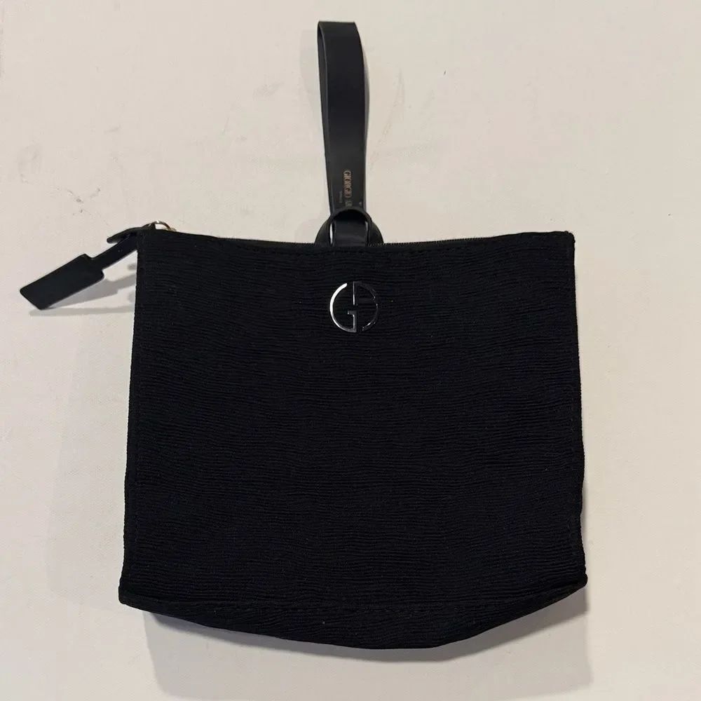 Giorgio Armani Elegant Black Cosmetic Bag